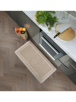 OBSESSIONS - Beige Stain & Water Resistant Non-Slip PU Kitchen Mat
