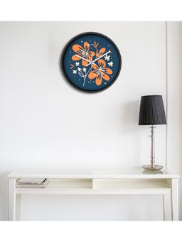 Olive Tree - Blue Plastic Wall Clock