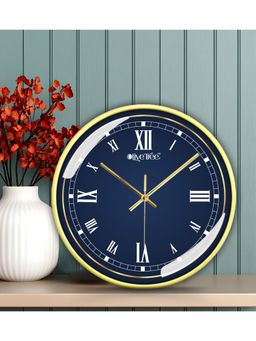Olive Tree - Navy Blue Plastic Wall Clock