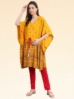 Zelena - Pregnancy Maternity Yellow Kaftan (Set of 2)