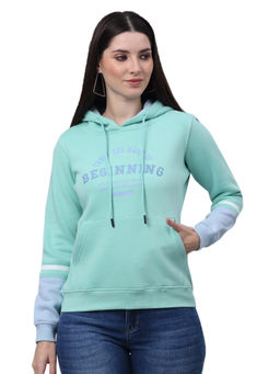 Cantabil - Women Green Printed Casual Sweatshirt