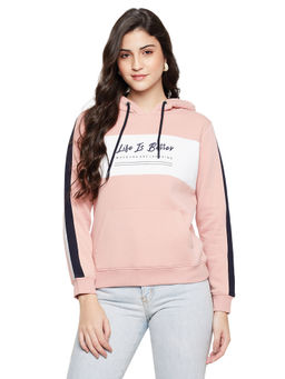 Cantabil - Women Pink Printed Casual Sweatshirt