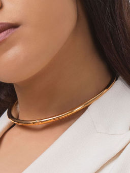 TANN TRIM - Classic Hasli 18 Kt Gold Plated Necklace for Women