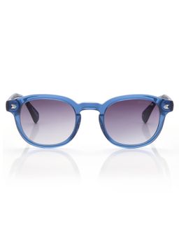 Shisen Fox - Unisex Arias Kitsune Acetate Purple Round Uv Coating Full Rim Sunglass-Asg11 (49)