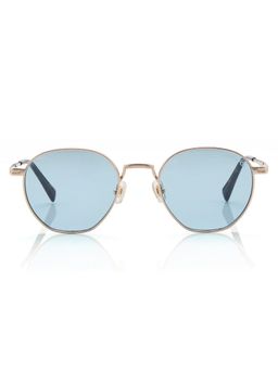 Shisen Fox - Unisex Arias Tora Steel Blue Irregular Uv Coating Full Rim Sunglass-Asg42 (50)