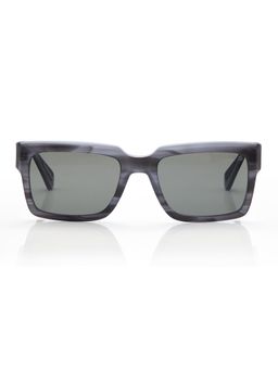 Shisen Fox - Unisex Arias Kokoro Acetate Grey Rectangle Uv Coating Full Rim Sunglass-Asg43 (53)