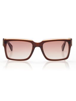 Shisen Fox - Unisex Arias Kokoro Acetate Brown Rectangle Uv Coating Full Rim Sunglass-Asg46 (53)