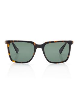 Shisen Fox - Unisex Arias Kimyou Acetate Green Square Uv Coating Full Rim Sunglass-Asg49 (54)