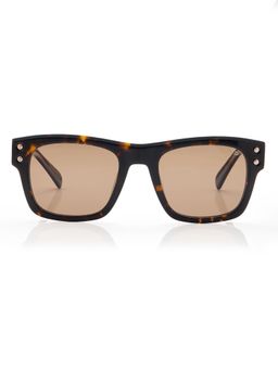 Shisen Fox - Unisex Arias Naruto Acetate Brown Square Uv Coating Full Rim Sunglass-Asg53 (51)
