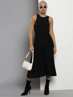 Tommy Hilfiger - Women Black Solid Midi Dress