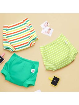 Superbottoms - Garden Green Cotton Printed Padded Underwears (Pack of 3)