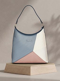 ESBEDA - Multi-Color Geoline Colorblock Handbag (L)