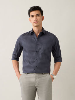 Arrow - Dark Blue Men's Liberty Regular Fit Auto Press Shirt