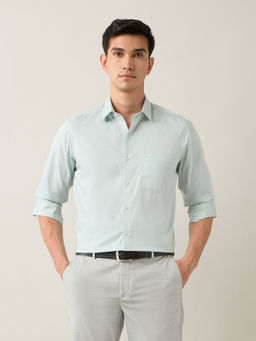 Arrow - Green Men's Liberty Regular Fit Auto Press Shirt