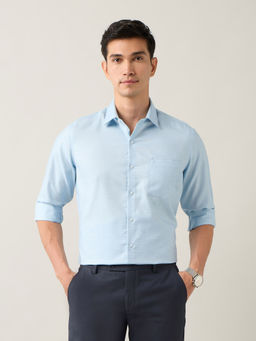 Arrow - Blue Men's Pure Slim Fit Cotton Auto Press Shirt