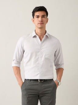 Arrow - White Men's Pure Regular Fit Cotton Auto Press Shirt