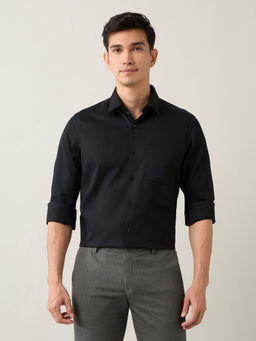 Arrow - Black Men's Dobby Iconic Shirt