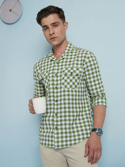 Dennis Lingo - Green Men's Polyester Relaxed Fit Shirt