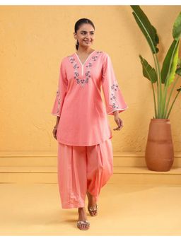 STUDIO MISRI - Pink Embroidered Kurta and Salwar