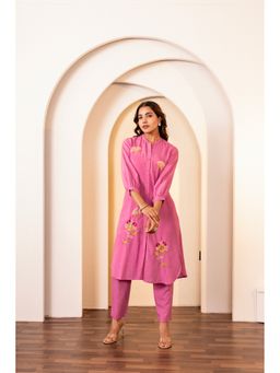 STUDIO MISRI - Pink Embroidered Kurta and Pant