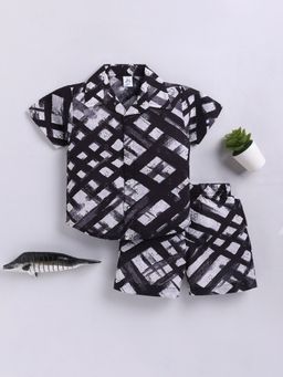 Clt.s - Black Cotton Shirt with Shorts