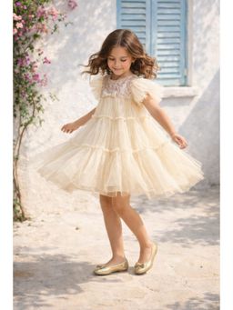 Foreverkidz - Golden Whisper Story Knee Length Dress