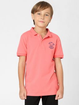 Jack & Jones Junior - Boys Peach Polo T-shirt