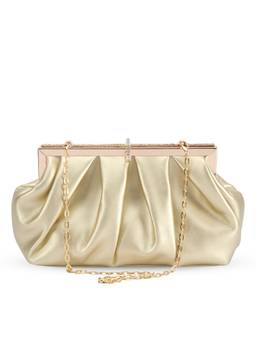Lino Perros - Texas Gwen Light Gold Clutch with Detachable Strap