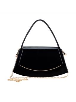 Lino Perros - Ella Rina Black Shoulder Bag with Detachable Strap