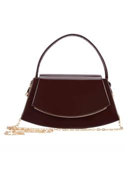 Lino Perros - Ella Rina Coffee Shoulder Bag with Detachable Strap