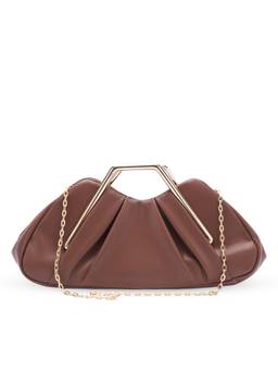Lino Perros - Texas Valencia Coffee Handbag with Detachable Strap