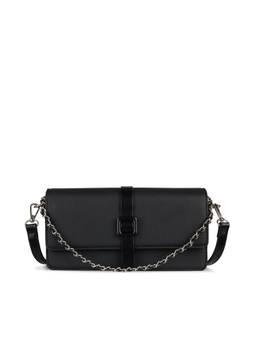 Lino Perros - Ella Vale Black Shoulder Bag with Detachable Strap