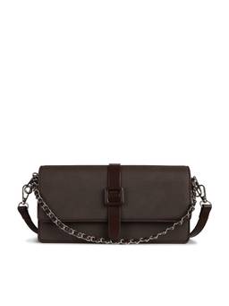 Lino Perros - Ella Vale Coffee Shoulder Bag with Detachable Strap