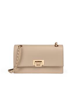 Lino Perros - Voyage Lily Taupe Sling Bag with Detachable Strap