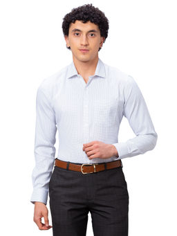 Park Avenue - Slim Fit Printed White Shirt