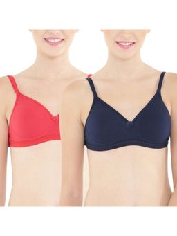 Floret - Pack of 2 Full-Coverage Push-Up Bras - Multi-Color