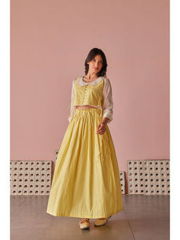 The Yellow Bow - Honey Cotton Modal Yellow Co-Ord (Set of 2)