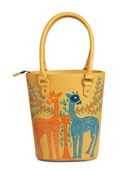 RASHKI - Bucketo Art Giraffe Women's Handpainted Tote Bag