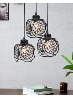 Homesake - 3-Lights Round Cluster Chandelier Ring Cube