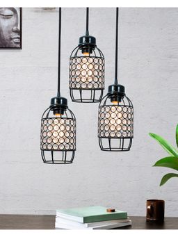 Homesake - 3-Lights Round Cluster Chandelier Half Capsule