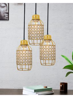 Homesake - 3-Light Round Cluster Chandelier Half Capsule