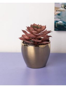 Voncasa - Artificial Flower with Pot - Red