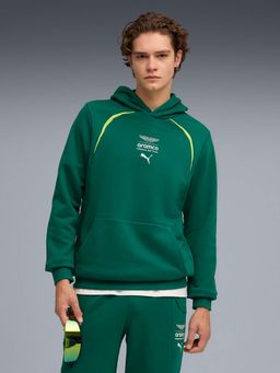 Puma - AMF1 Men's Sweat Green Hoodie