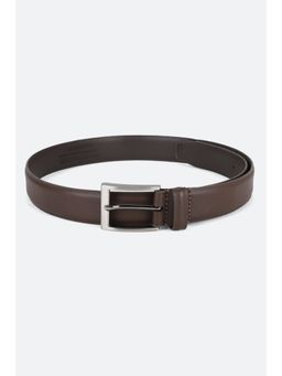 Louis Philippe - Men Brown Solid Genuine Leather Casual Belt