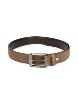 Peter England - Men Brown Solid Genuine Leather Belt