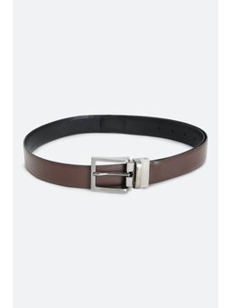 Simon Carter - Brown & Black Reversible Textured Belt