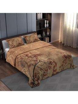 Synergized Cotton - Bedsheet With 2 Pillow Covers Rust Autumn Canvas-N18