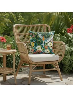 CASA INDIA - Azure Wings Cushion Cover (16x16 Inches)