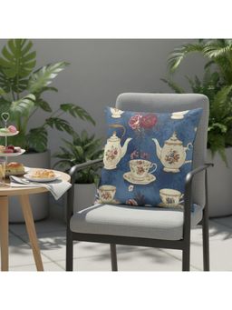 CASA INDIA - Vintage Tea Party Cushion Cover (16x16 Inches)