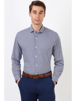 Peter England - Men Navy Blue Slim Fit Formal Shirt